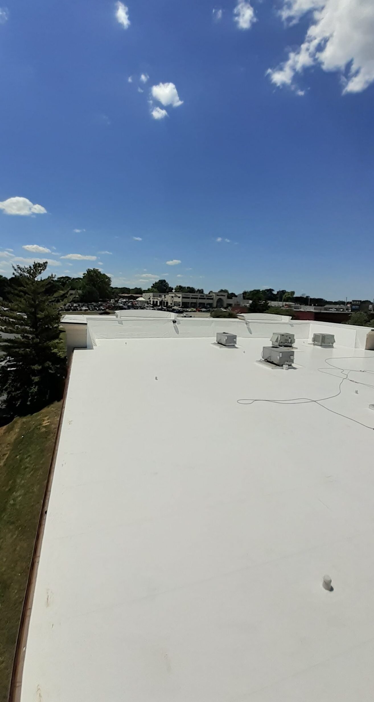 Commercial roofing expertly installed by High Quality Roofing