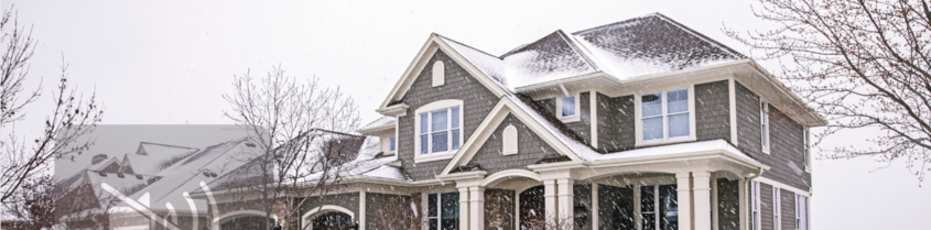 A snow-covered roof showcasing winter durability and weather protection.